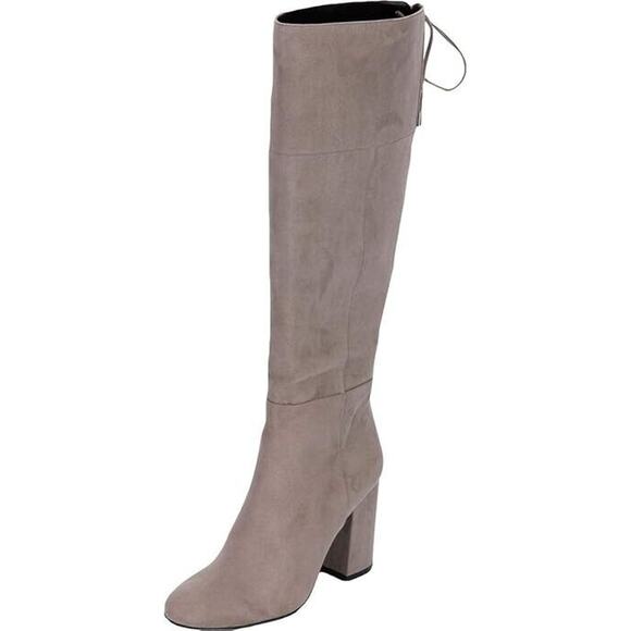 Kenneth Cole Women's Women's Corie Lace Up Knee High Boot, Concrete, 6 - Picture 1 of 2